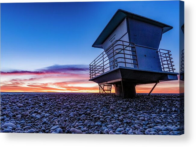 Landscape Acrylic Print featuring the photograph Tower 23 Carlsbad sunset by Local Snaps Photography