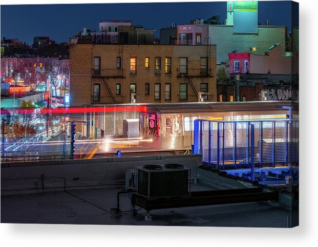 Astoria Acrylic Print featuring the photograph Train Kept A-Rolling by John Randazzo