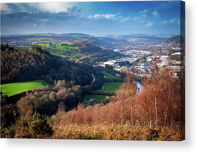 Treforest Industrial Estate Acrylic Print featuring the photograph Treforest Estate by Gavin Lewis