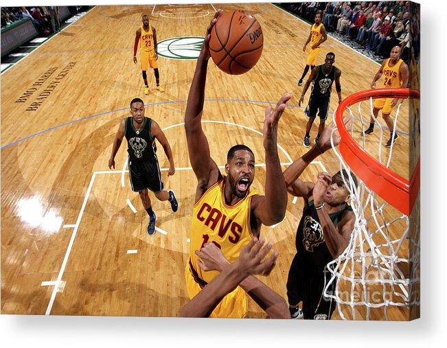 Nba Pro Basketball Acrylic Print featuring the photograph Tristan Thompson by Gary Dineen