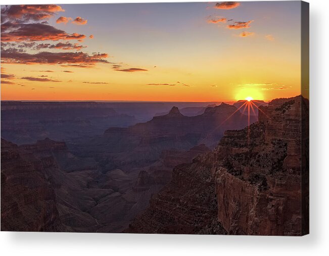 American Southwest Acrylic Print featuring the photograph Twilight in the Canyon by Rick Furmanek