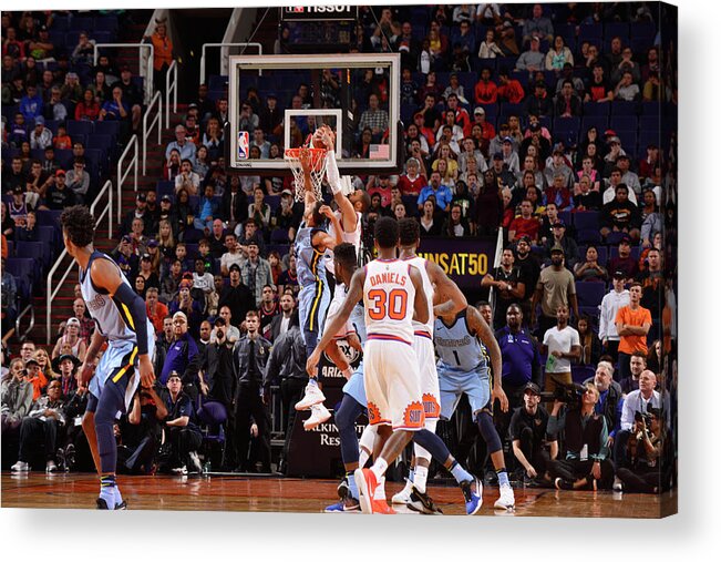 Tyson Chandler Acrylic Print featuring the photograph Tyson Chandler by Barry Gossage