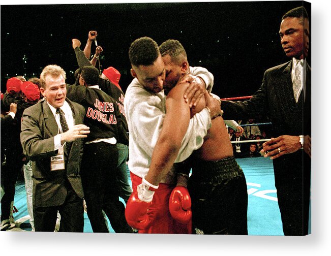 Heavyweight Acrylic Print featuring the photograph Tyson V Douglas by Michael Brennan