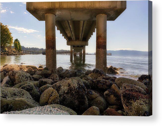 Bellingham Acrylic Print featuring the photograph Under the Bellingham Boardwalk by David Gn
