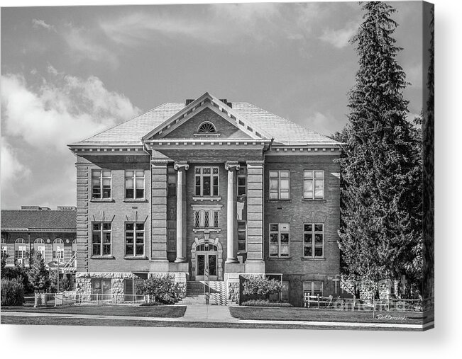 University Of Montana Acrylic Print featuring the photograph University of Montana Rankin Hall by University Icons