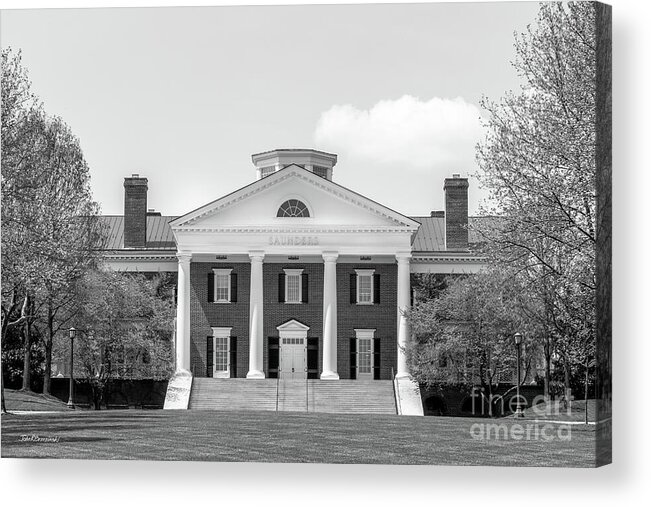 University Of Virginia Acrylic Print featuring the photograph University of Virginia Darden School of Business by University Icons