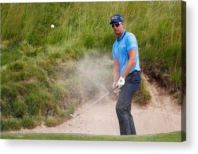 Sand Trap Acrylic Print featuring the photograph U.S. Open - Round Two by Gregory Shamus