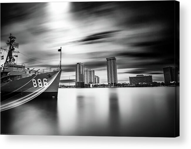 Nature Acrylic Print featuring the photograph USS Orleck by Kenny Thomas