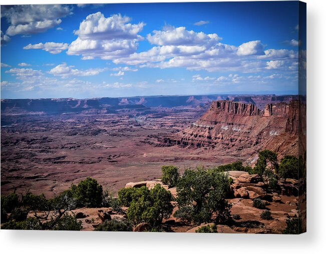 Blue Sky Acrylic Print featuring the photograph Utah Canyonlands Photography 20180514-3 by Rowan Lyford