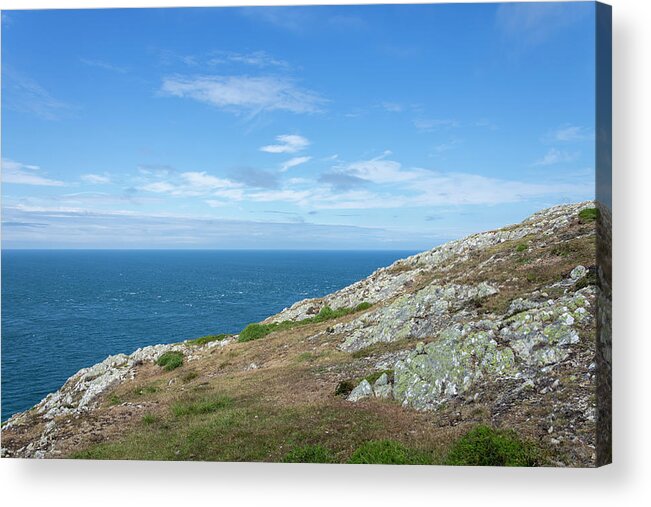 Llyn Acrylic Print featuring the photograph View from the headland by Steev Stamford