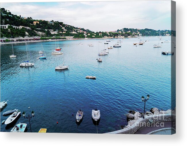 Nice Acrylic Print featuring the photograph Villefranche at cote dAzur, France by Anastasy Yarmolovich