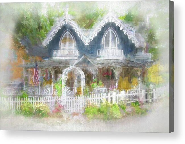 Photography Acrylic Print featuring the digital art Vintage Gingerbread by Terry Davis