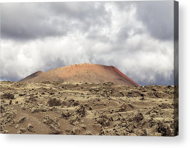 Canary Islands Acrylic Print featuring the photograph Volcano in Lanzarote by Arsenio Marrero