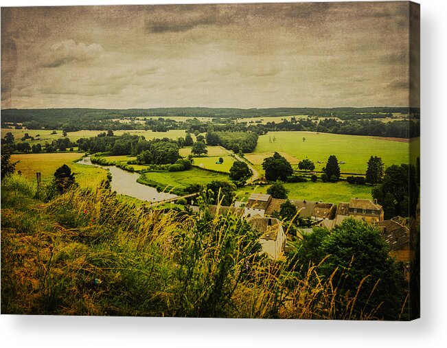 Land Acrylic Print featuring the photograph Vue sur Chassepierre by Yasmina Baggili