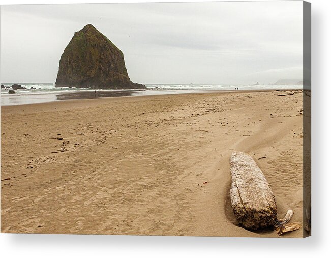 Landscapes Acrylic Print featuring the photograph Walking The Beach by Claude Dalley