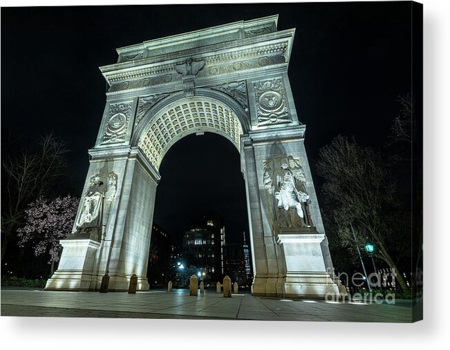 1892 Acrylic Print featuring the photograph Washington Square Arch The North Face by Stef Ko
