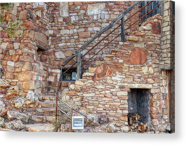 Canyon Acrylic Print featuring the photograph Watchtower Entrance Sign by Paul Freidlund