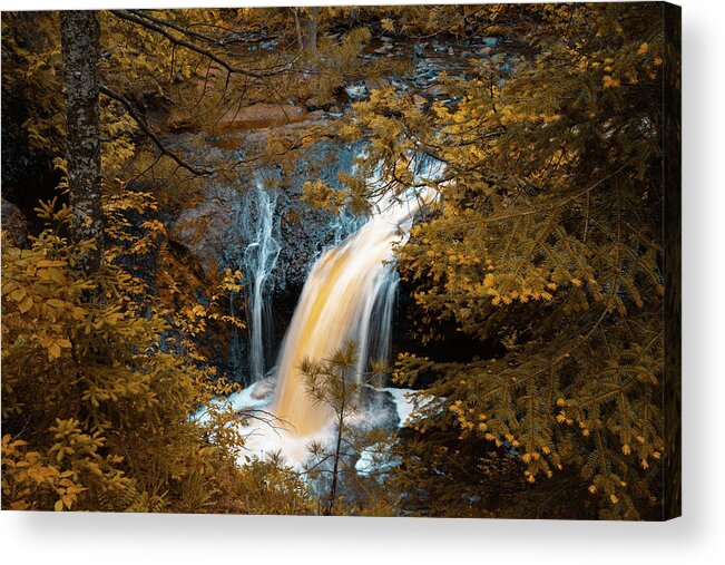 Summer Acrylic Print featuring the photograph Water Falls by Pablo Saccinto