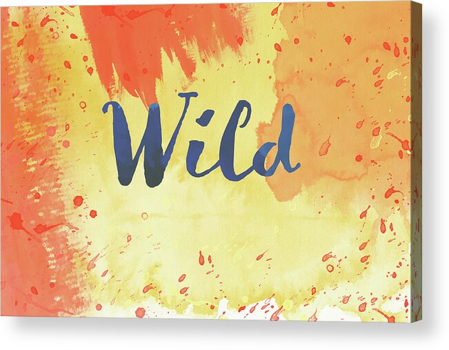 Bright Acrylic Print featuring the digital art Watercolor Art Wild by Amelia Pearn
