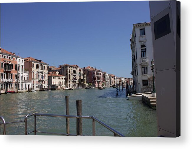 Water Acrylic Print featuring the photograph Waterway of Venice, Italy by Yvonne M Smith