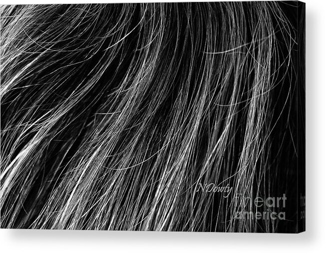 Waves Of Grey Acrylic Print featuring the photograph Waves of Grey by Natalie Dowty