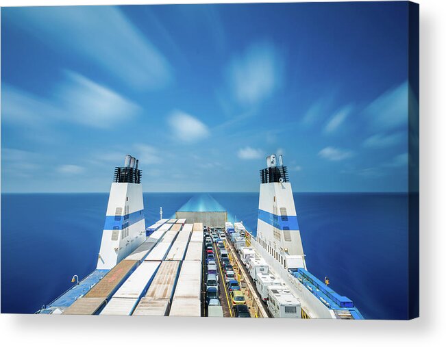 Aboard Acrylic Print featuring the photograph Welcome on board by Mirko Chessari