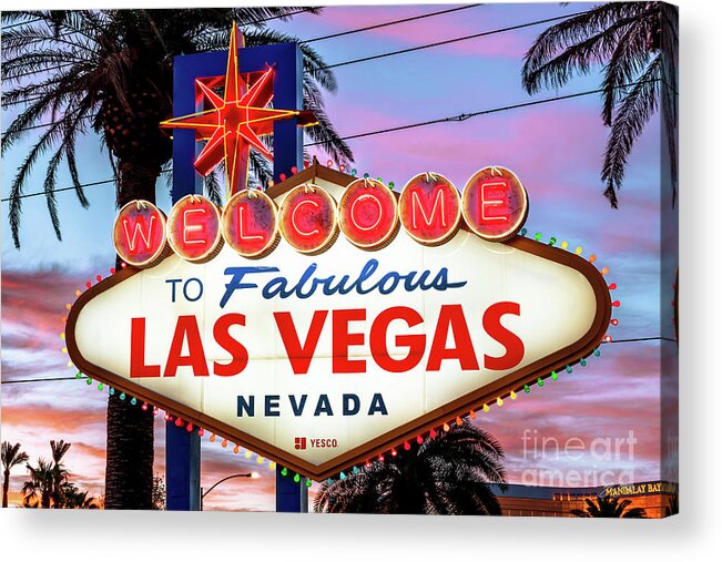 Welcome to Las Vegas sign Acrylic Print