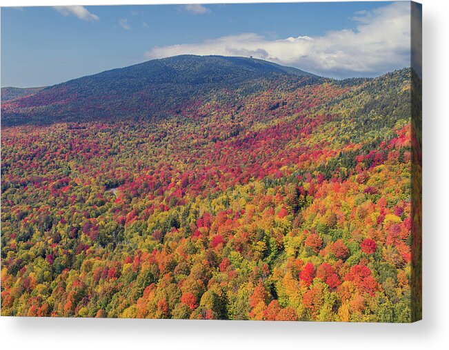 Fall Foliage Acrylic Print featuring the photograph West Mountain From Brunswick, Vermont by John Rowe