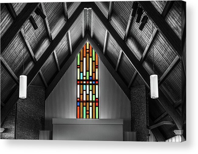 Sanctuary Acrylic Print featuring the photograph Westgate Church of Christ by Steve Templeton