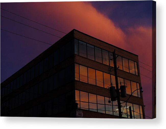Sky Acrylic Print featuring the photograph when the sky gives you a toothache II by Kreddible Trout