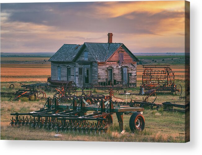 Sunset Acrylic Print featuring the photograph Wild West Sunset by Darren White