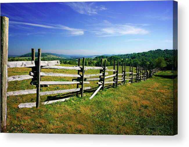Color Acrylic Print featuring the photograph Winchester County by Alan Hausenflock