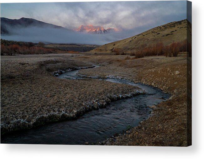 Utah Acrylic Print featuring the photograph Winding Stream by Wesley Aston