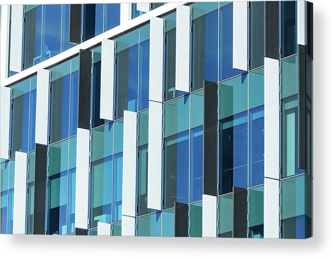 Architecture Acrylic Print featuring the photograph Window Pattern by Rick Nelson