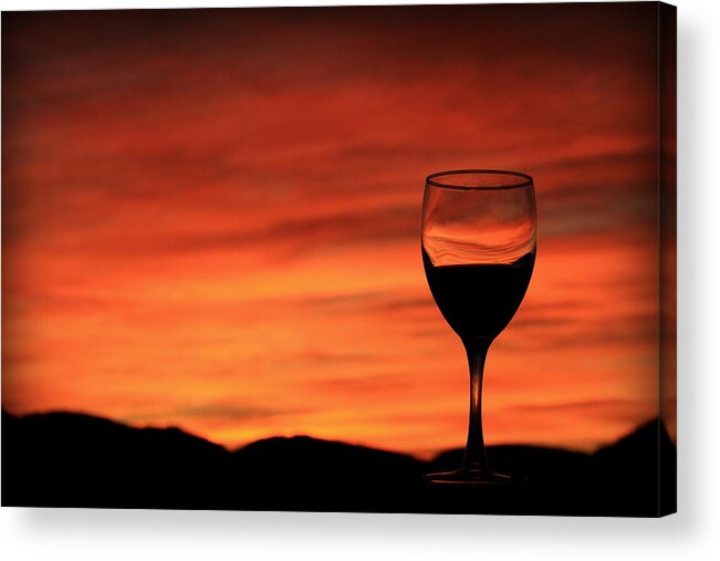 Westwing Sundowner Acrylic Print featuring the photograph Westwing Sundowner by Gene Taylor