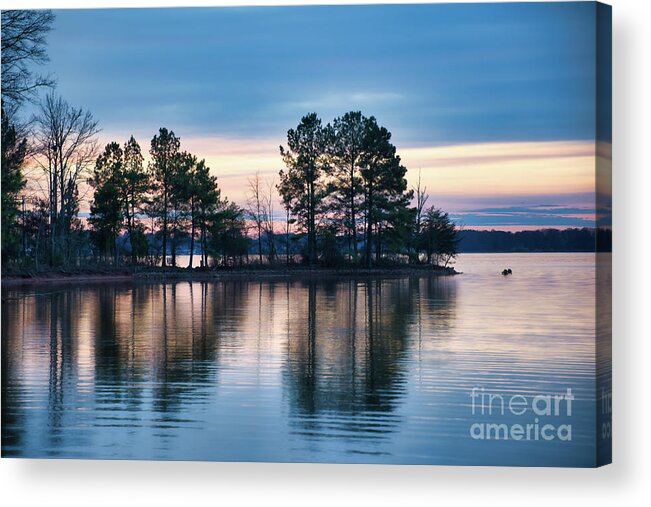 Lake Acrylic Print featuring the photograph Winter Sky on Lake Norman by Amy Dundon