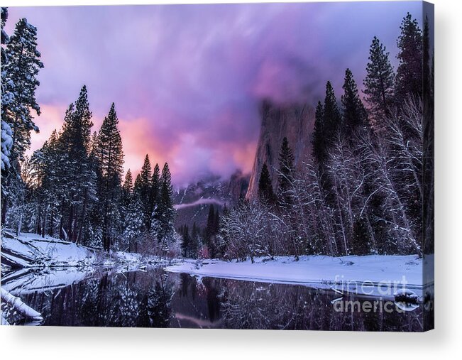  Acrylic Print featuring the photograph Winter Sunset by Vincent Bonafede