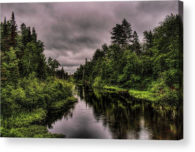 Upnorth Acrylic Print featuring the photograph Wisconsin River Headwaters by Dale Kauzlaric