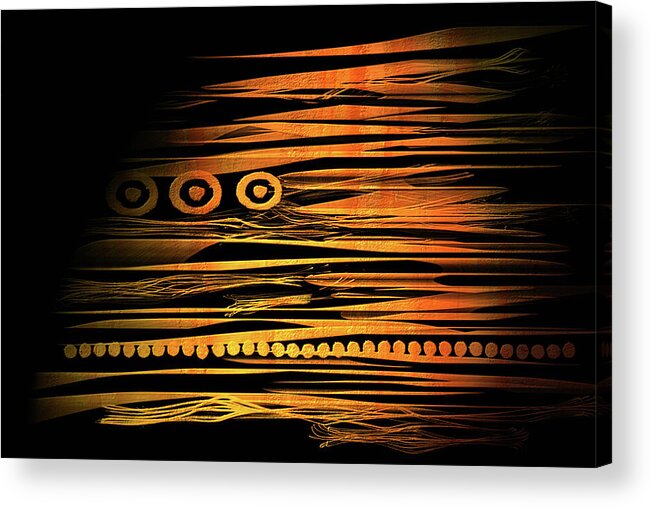 Abstract Acrylic Print featuring the digital art Wrapsody by Marina Flournoy