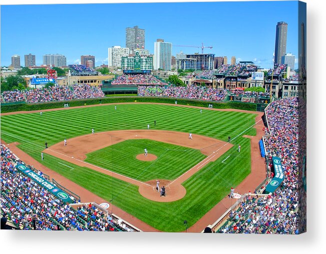 Wrigley Field Acrylic Print featuring the photograph Wrigley Field by Action