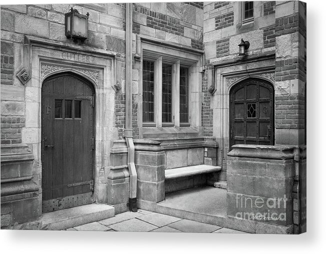 Yale University Acrylic Print featuring the photograph Yale University Branford College by University Icons
