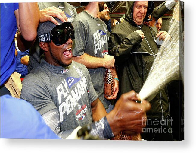 Championship Acrylic Print featuring the photograph Yasiel Puig by Jamie Squire