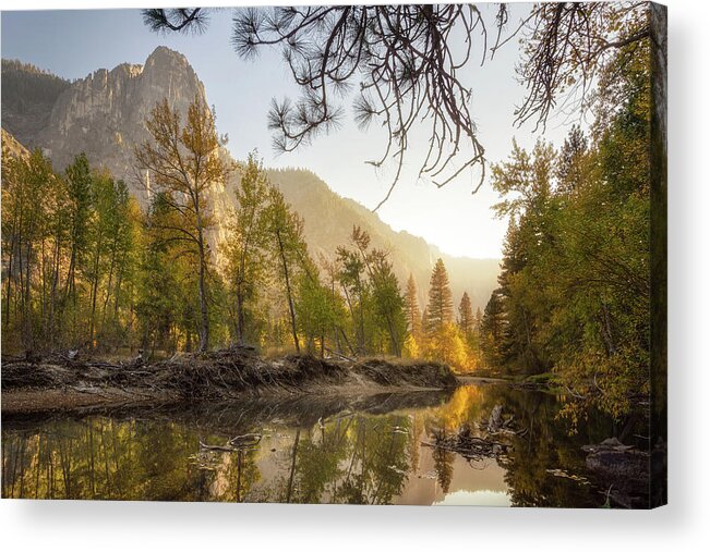 Landscape Acrylic Print featuring the photograph Yosemite Sentinel Rock 1 by Laura Macky