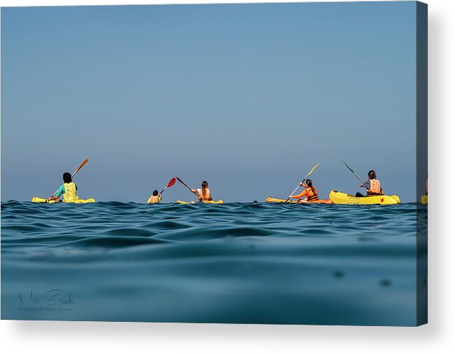 Navy Acrylic Print featuring the photograph Young Navy by Meir Ezrachi