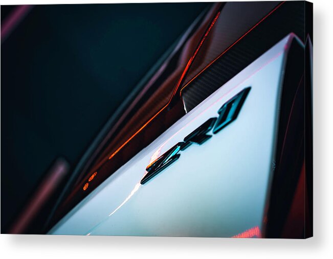 Zr1 Acrylic Print featuring the photograph ZR1 Perspective II by Lourry Legarde