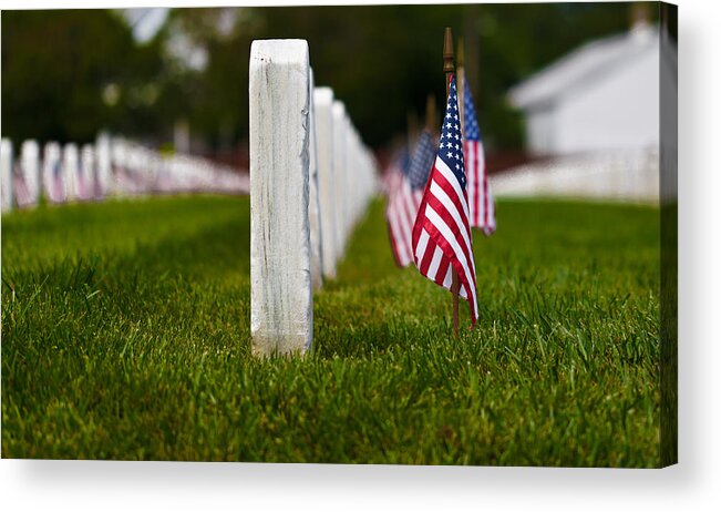 Flag Acrylic Print featuring the photograph American Flag #1 by Jerry Gammon