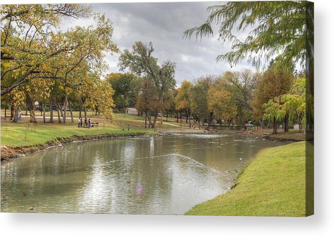 Cities Acrylic Print featuring the photograph A Walk In The Park by Bill Hamilton