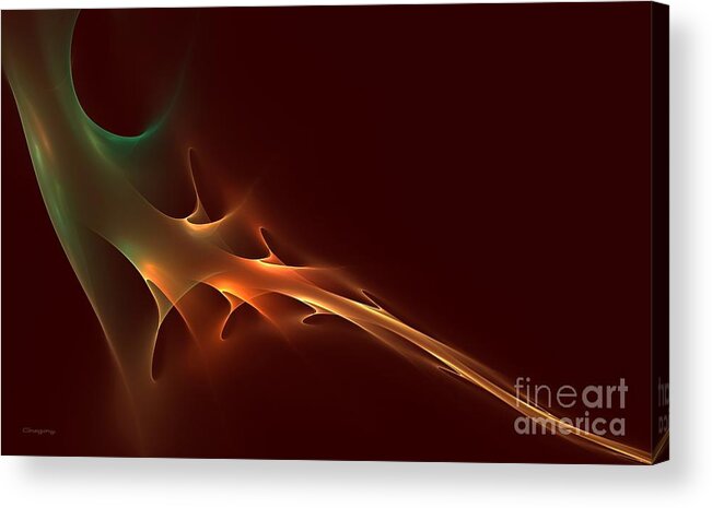 Home Acrylic Print featuring the digital art Abstracted Roots by Greg Moores