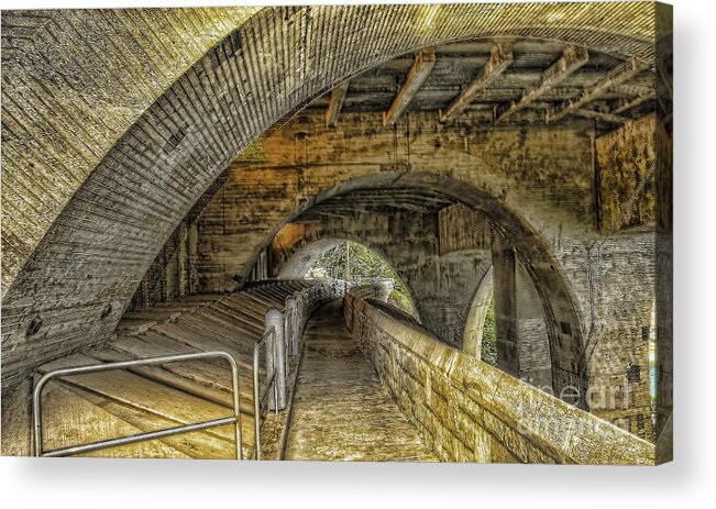 Arched Walkway Acrylic Print featuring the photograph Arched Walkway by Jim Lepard