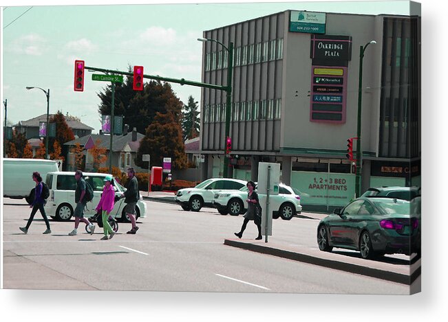 Intersection Acrylic Print featuring the photograph Oakridge Intersection by Laurie Tsemak